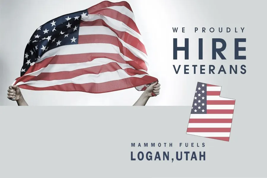 We proudly hire veterans — Mammoth Fuels, Logan, Utah